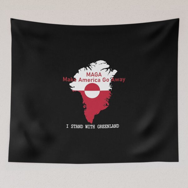 Item preview, M.A.G.A - Make America Go Away 'I Support Greenland' - Funny Political designed and sold by Elloodiee.