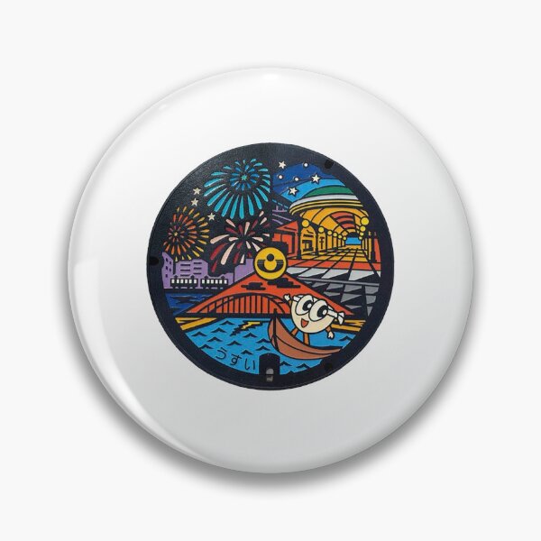 Item preview, Urayasu City ver. 2, Chiba manhole cover designed and sold by blahdeedah.
