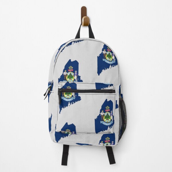 Item preview, Maine State Map & Official Flag Pride Design designed and sold by mashmosh.