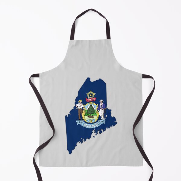 Item preview, Maine State Map & Official Flag Pride Design designed and sold by mashmosh.