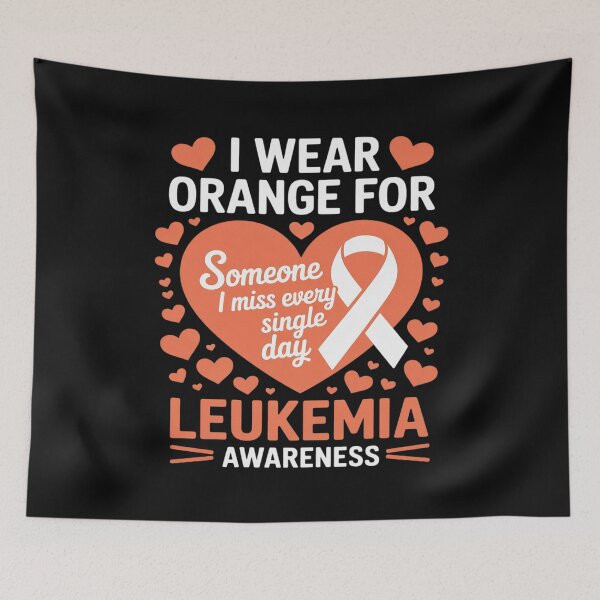Item preview, I Wear Orange For Someone I Miss Blood Cancer Awareness designed and sold by Rackaam.
