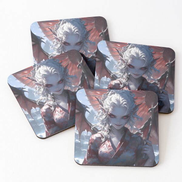 Item preview, Intense Daki Winter Demon Aura Demon Slayer Anime Girl Presence designed and sold by Tokyonomad.