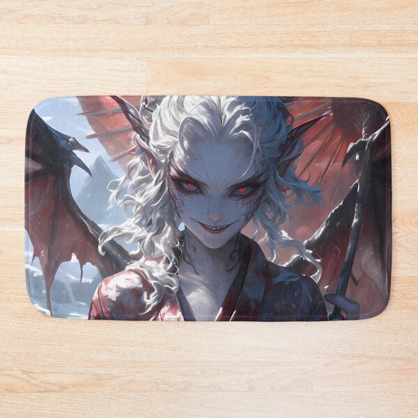 Item preview, Intense Daki Winter Demon Aura Demon Slayer Anime Girl Presence designed and sold by Tokyonomad.