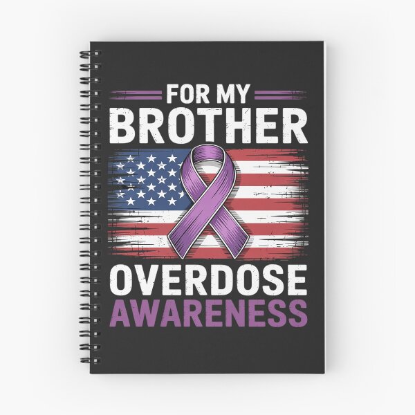Item preview, I Wear Purple For My Brother Overdose Awareness USA Flag designed and sold by Rackaam.