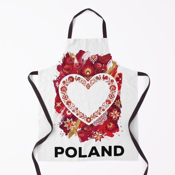 Item preview, Poland Folk Heart Art – Traditional Polish Folk Collage, Slavic Love Symbol, Folk Around the World designed and sold by MiszungART.
