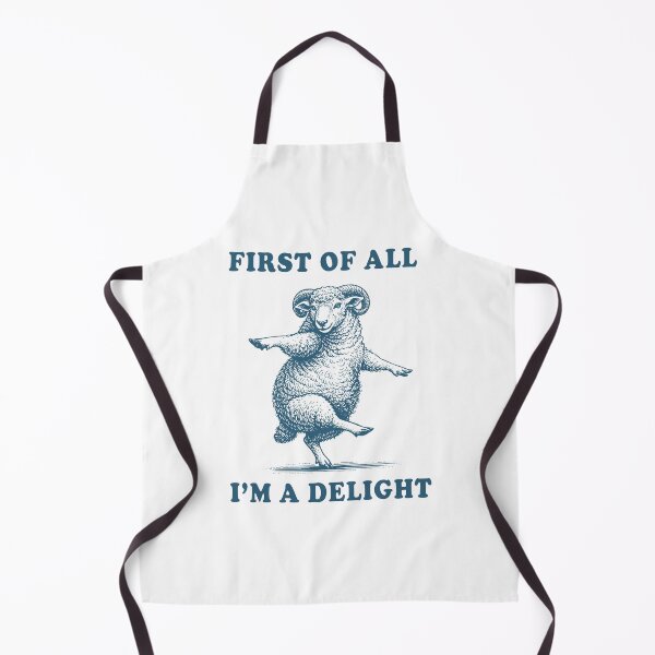 Item preview, First of All I’m a Delight Ram Funny Illustration designed and sold by Senkov.