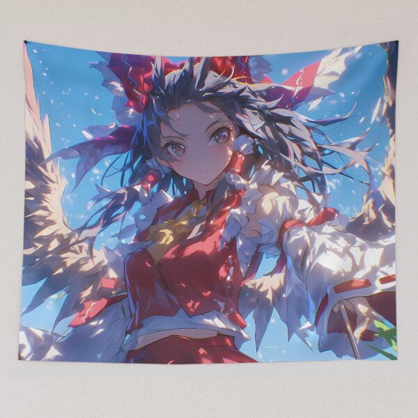 Item preview, Reimu Hakurei Divine Scarlet Sky Touhou Anime Girl Shrine Spirit designed and sold by Tokyonomad.