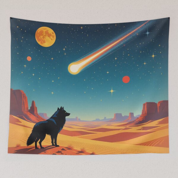 Item preview, The Lone Wolf and the Falling Star designed and sold by KiraChie.
