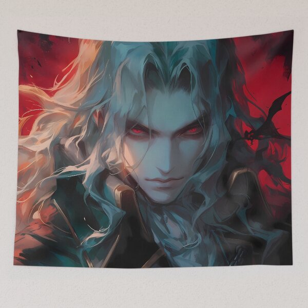 Item preview, Alucard Crimson Night Power Castlevania Dark Anime Presence designed and sold by Tokyonomad.