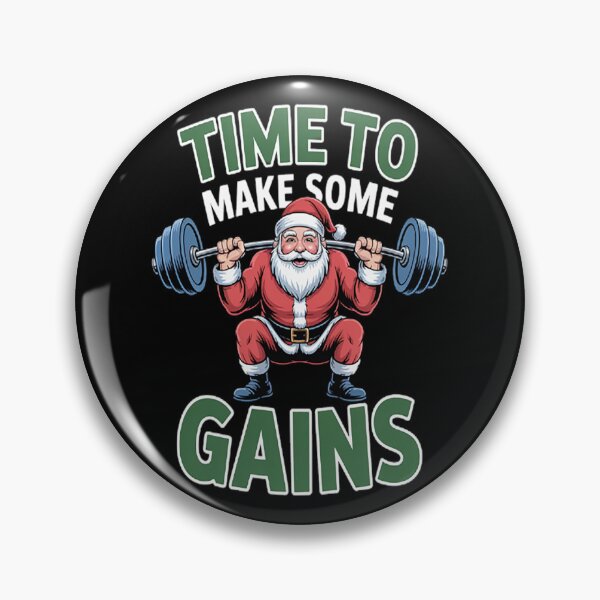 Item preview, Time to Make Some Gains - Santa in Fitness Mode designed and sold by TeamLequid.