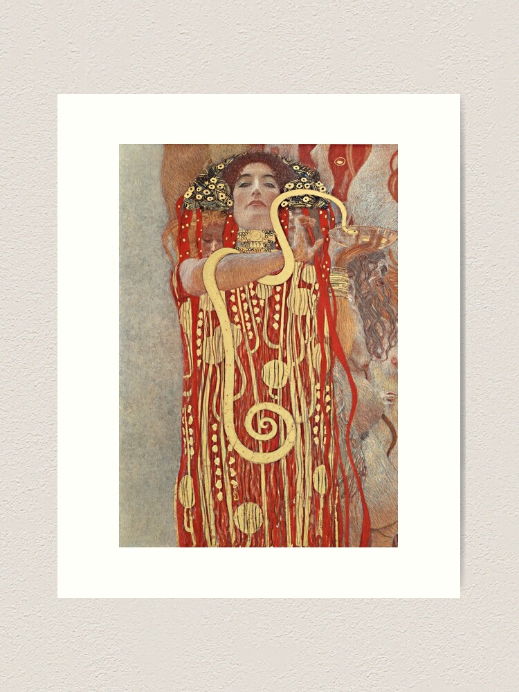 Alternate view of HD. Medicine, by Gustav Klimt . HIGH DEFINITION Art Print