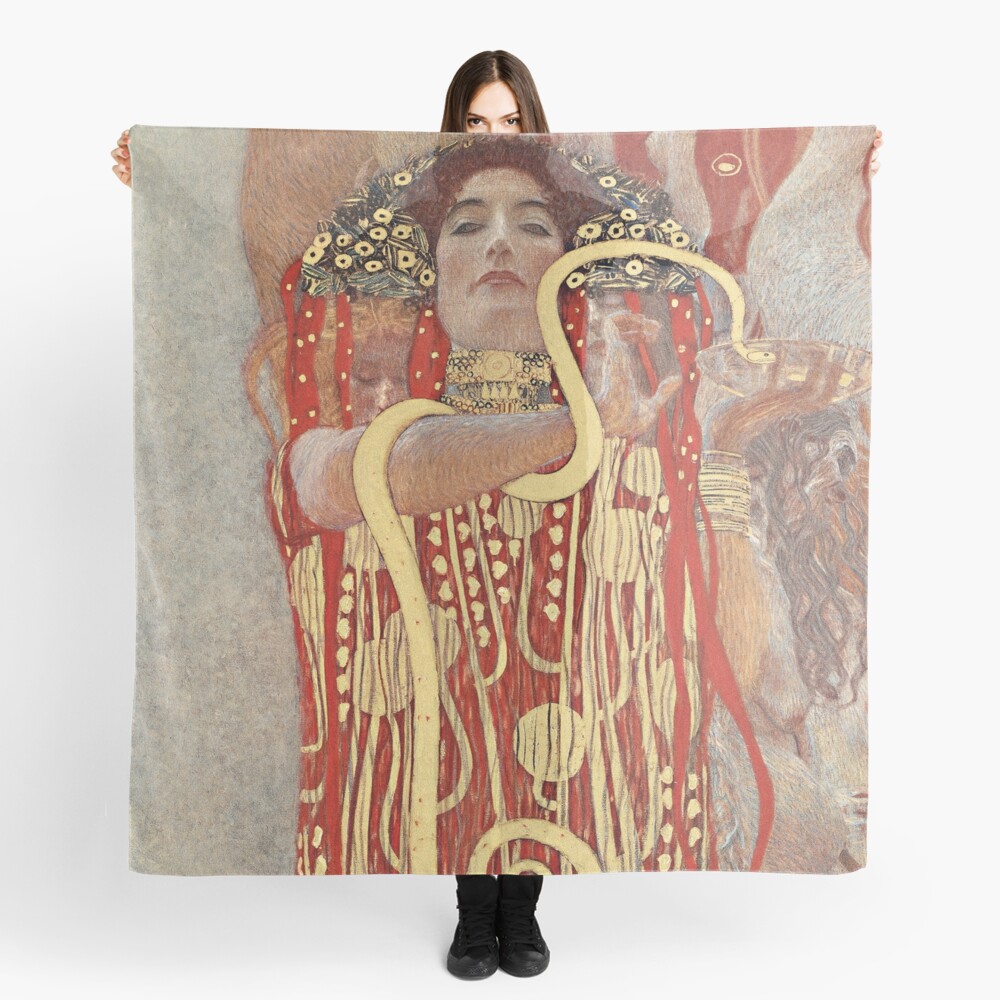 HD. Medicine, by Gustav Klimt . HIGH DEFINITION Scarf