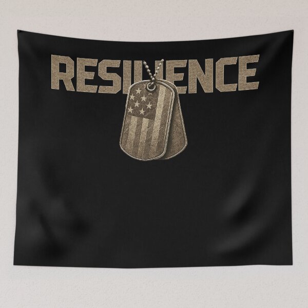 Item preview, RESILIENCE Military Dog Tags Design designed and sold by Callsign 84.