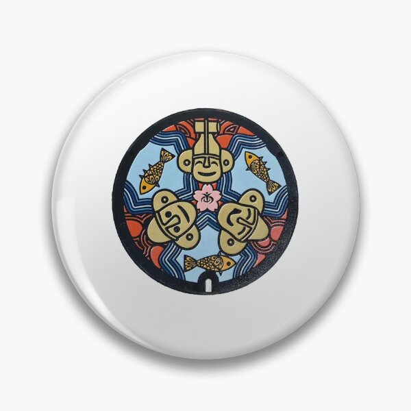 Item preview, Honjo City ver. 2, Saitama Manhole Cover designed and sold by blahdeedah.
