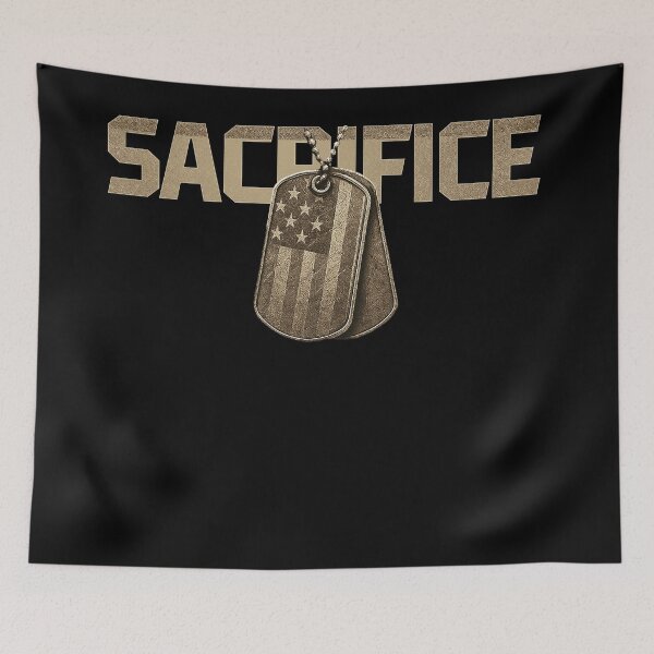 Item preview, SACRIFICE Military Dog Tags Design designed and sold by Callsign 84.