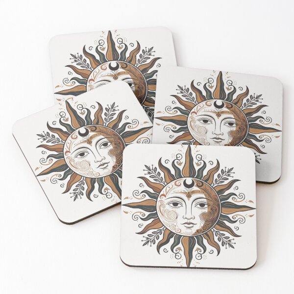Item preview, Mystic Morning Sun Folk Aesthetic Decor designed and sold by Nordic Echo.