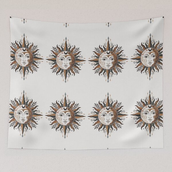 Item preview, Mystic Morning Sun Folk Aesthetic Decor designed and sold by Nordic Echo.