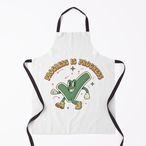 Item preview, Progress Is Progress Retro Motivation Checkmark Character designed and sold by DIRTYSKETCHH.
