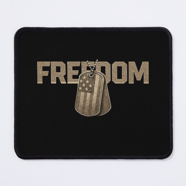 Item preview, FREEDOM Military Dog Tags Design designed and sold by Callsign 84.
