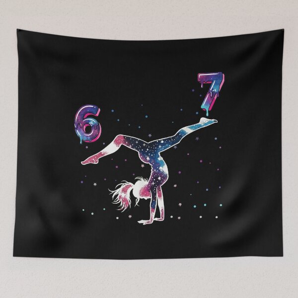 Item preview, Galaxy Gymnast 6th Birthday Girl Tee designed and sold by LashondaGreen89.
