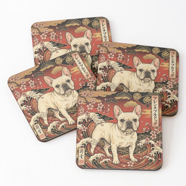Item preview, Ukiyo-e French Bulldog Illustration designed and sold by Frenchies N' Friends.