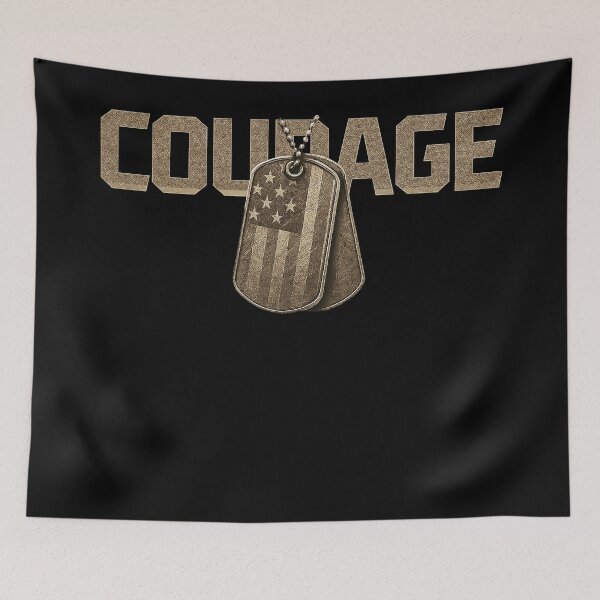 Item preview, COURAGE Military Dog Tags Design designed and sold by Callsign 84.
