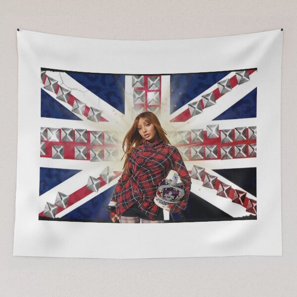 Item preview, Pink Pantheress British Flag Merch Poster Tapestry designed and sold by smelstefer.