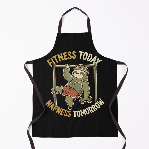 Item preview, Retro Sloth Fitness Today Napness Tomorrow Funny Gym Graphic designed and sold by AdyKurniawan.