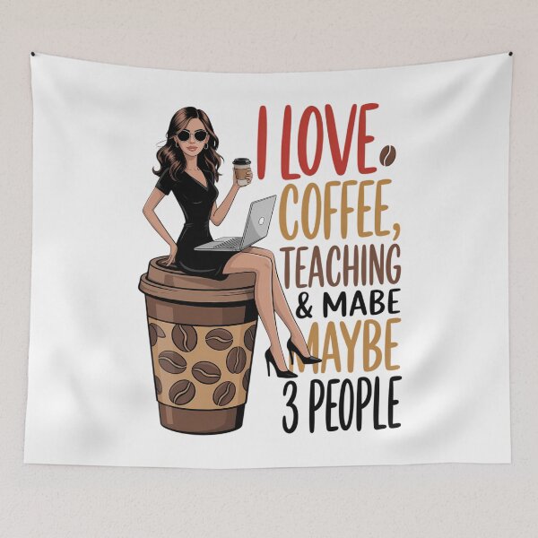 Item preview, Coffee teach repeat brown flower tumbler for caffeine lovers designed and sold by sterabamineh.
