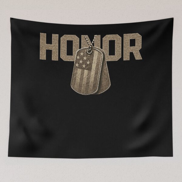Item preview, HONOR Military Dog Tags Design designed and sold by Callsign 84.