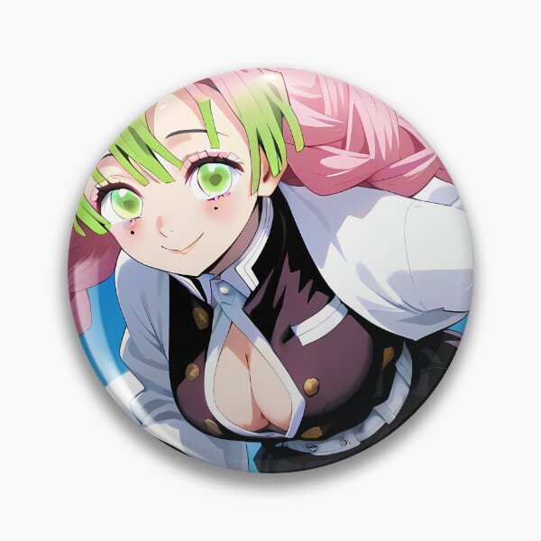 Artikelvorschau, Mitsuri Kanroji, energiegeladenes, rennendes Demon Slayer Anime-Mädchen entworfen und verkauft von Tokyonomad.
