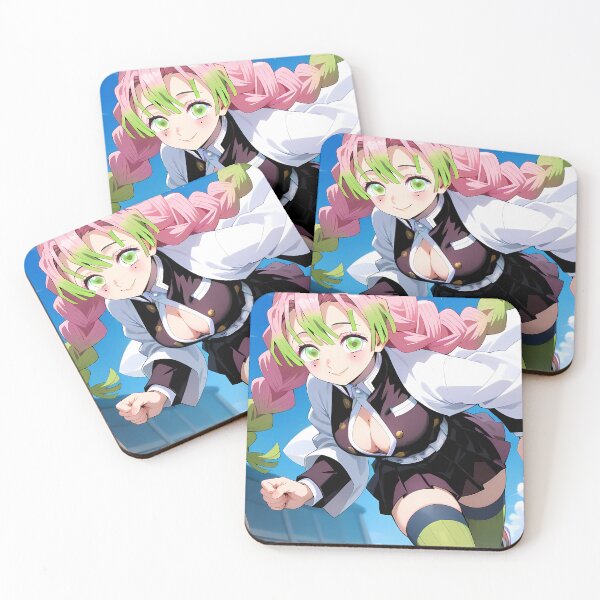 Item preview, Mitsuri Kanroji Energetic Running Demon Slayer Anime Girl designed and sold by Tokyonomad.