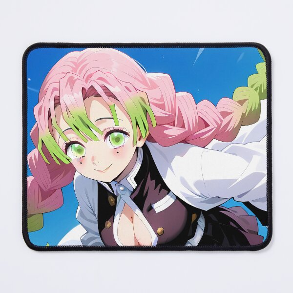 Item preview, Mitsuri Kanroji Energetic Running Demon Slayer Anime Girl designed and sold by Tokyonomad.