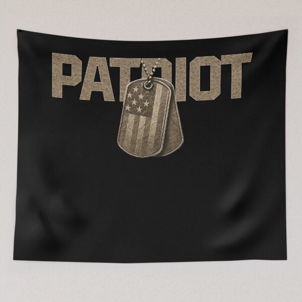 Item preview, PATRIOT Military Dog Tags Design designed and sold by Callsign 84.