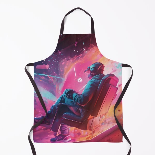 Item preview, VR Gaming – Futuristic cyberpunk world in neon colors designed and sold by Mauswohn.