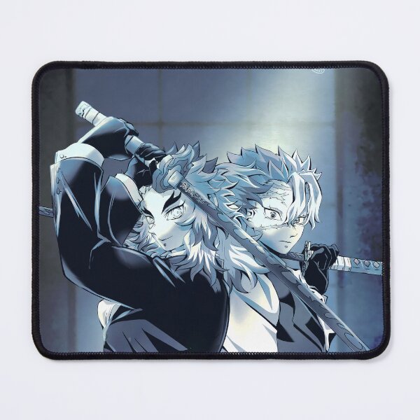 Item preview, Demon Slayer Sanemi Shinazugawa Rengoku Kyojuro Back to Back Sword Pose designed and sold by Tokyonomad.