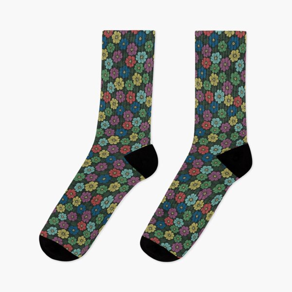 Item preview,  Retro Floral Seamless Pattern on Textured Background designed and sold by SylvieVibes.