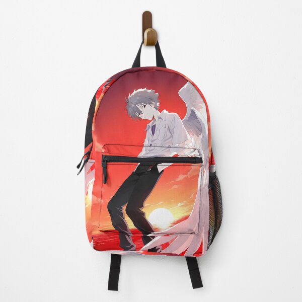 Item preview, Kaworu Nagisa Neon Genesis Evangelion Angel Wings Sunset Anime designed and sold by Tokyonomad.