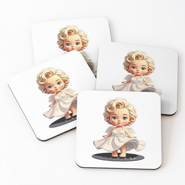 Item preview, Marilyn Monroe Chibi – Iconic White Dress Edition designed and sold by Hen-C-Art.
