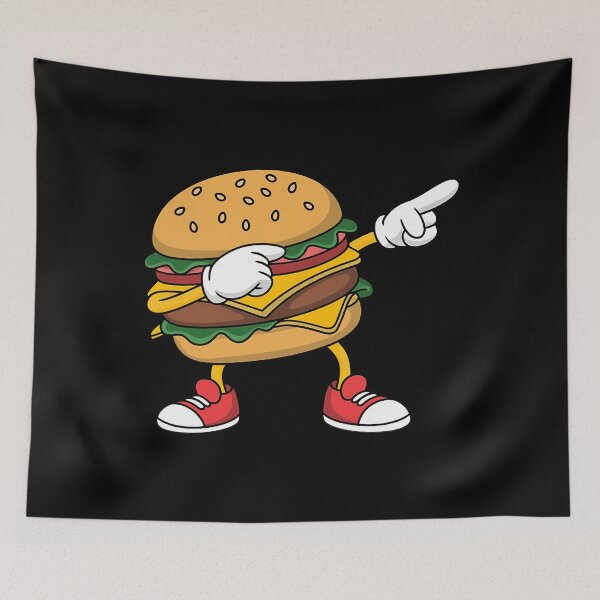 Item preview, Dabbing Hamburger Fast Food Lover Cheeseburger Dab Dance designed and sold by sterabamineh.