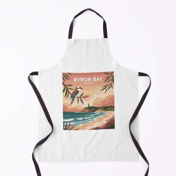 Item preview, Byron Bay Sunset Kookaburra Illustration - Australia Coastal Poster designed and sold by CircinusStore.