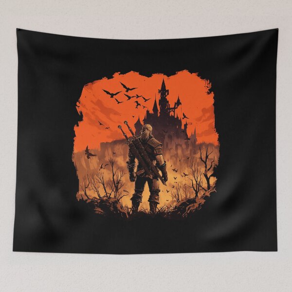 Item preview, Witcher Medieval Dark Fantasy Warrior designed and sold by oellisabaei.