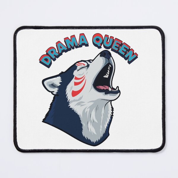 Item preview, Husky Drama Queen Screaming Kabuki Mask Style designed and sold by Tong4130.