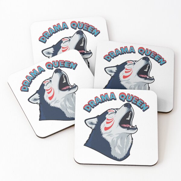 Item preview, Husky Drama Queen Screaming Kabuki Mask Style designed and sold by Tong4130.