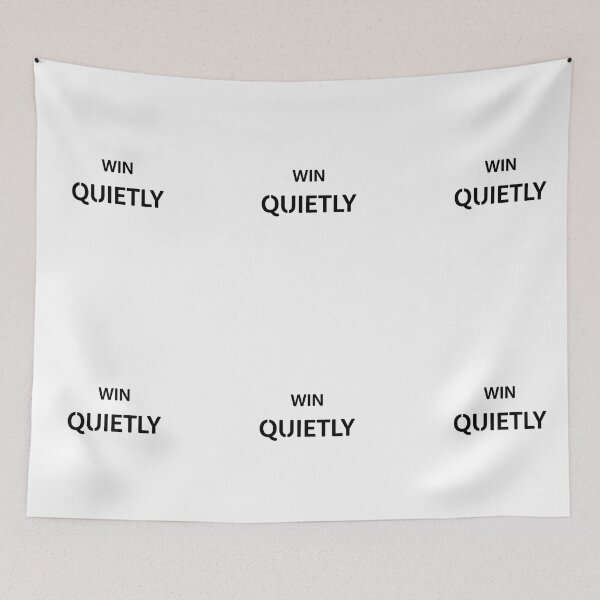 Item preview, WIN QUIETLY Shirt Modern Minimalist Vector Typography designed and sold by INNER WINNER YOU.