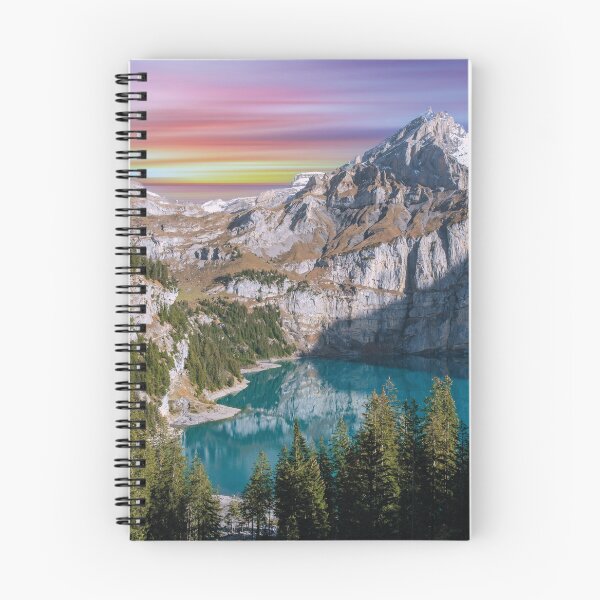 Item preview, Swiss Alps – Lake Oeschinen at a magical sunset designed and sold by Mauswohn.