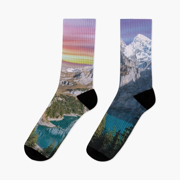 Item preview, Swiss Alps – Lake Oeschinen at a magical sunset designed and sold by Mauswohn.