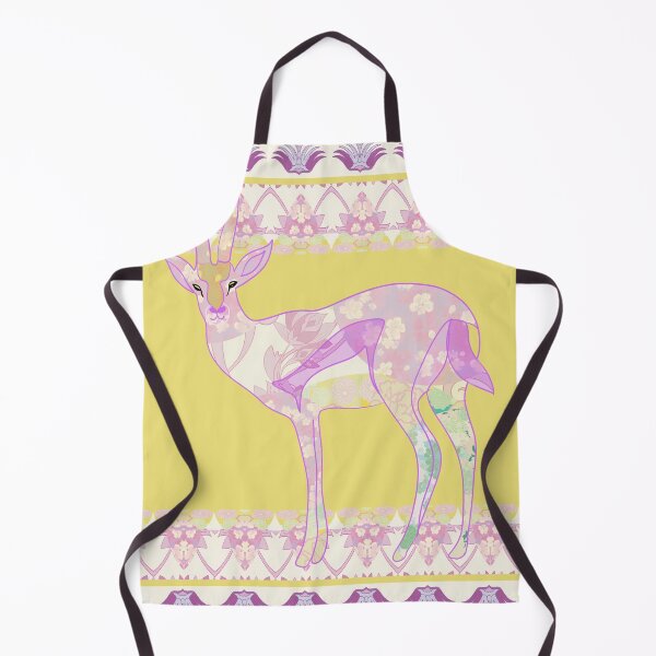 Item preview, pastel purple floral gazelle designed and sold by Herami.