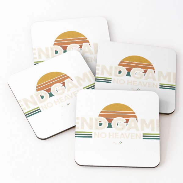Item preview, END GAME – No Heaven ? Retro gaming vibes for true gamers. Perfect for t-shirts, stickers, hoodies & gifts. Minimal • Vintage • Gamer style  designed and sold by No Heaven.