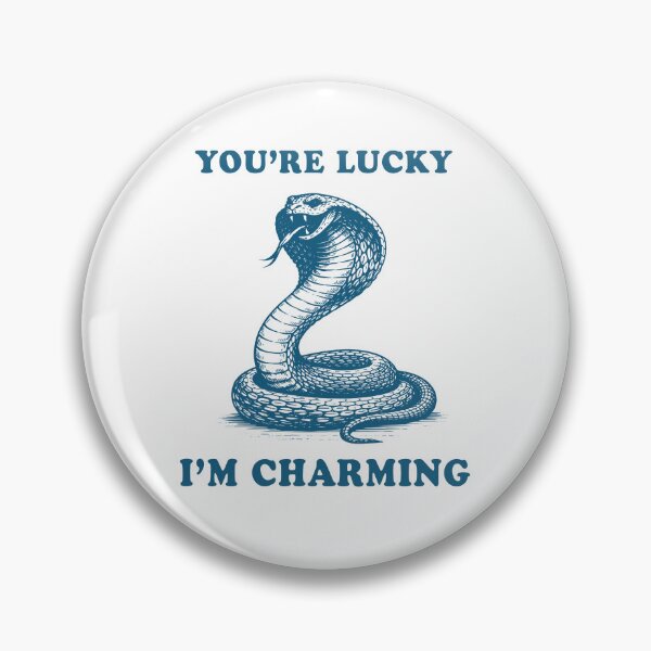 Item preview, You’re Lucky I’m Charming Snake – Funny Sarcastic Snake Design designed and sold by Senkov.